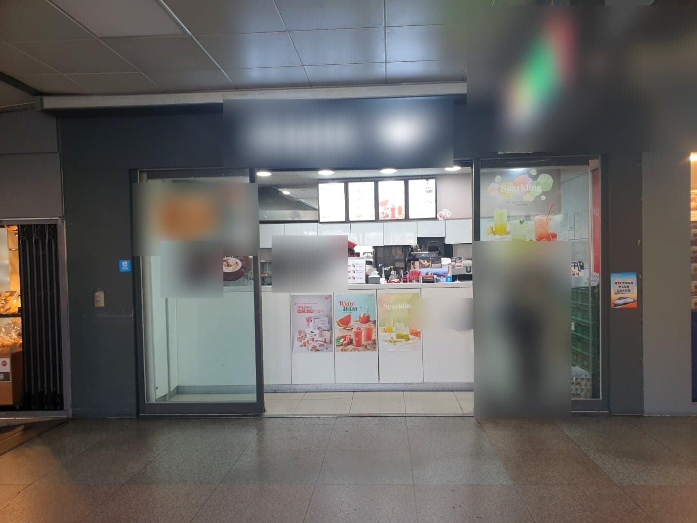 구로 분식·토스트 매장 철거 전 매장 내부